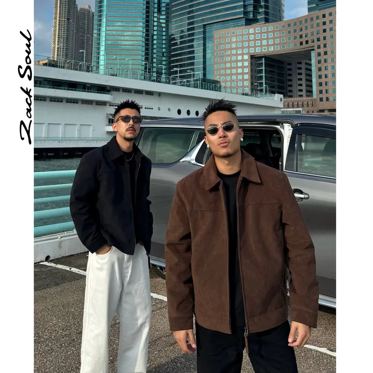 Zack校长zacksoul 复古戈壁荒野棉服翻领夹克磨砂麂皮绒质感厚款