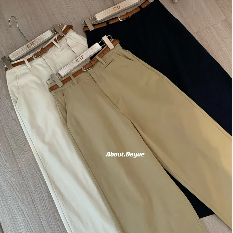 小个子天丝水洗棉阔腿八分裤女春夏薄款九分梨型显瘦直筒工装裤xs