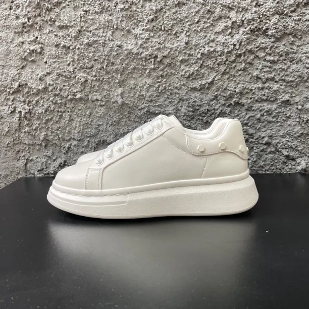 秋季新款摔纹皮薄款胶粘休闲风时尚休闲鞋鞋子时尚潮流小白鞋