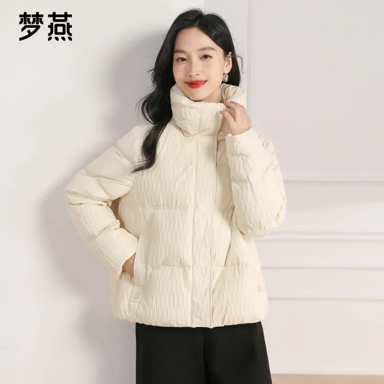 梦燕秋冬女款时尚百搭气质大方宽松休闲舒适保暖羽绒服CY11B5014