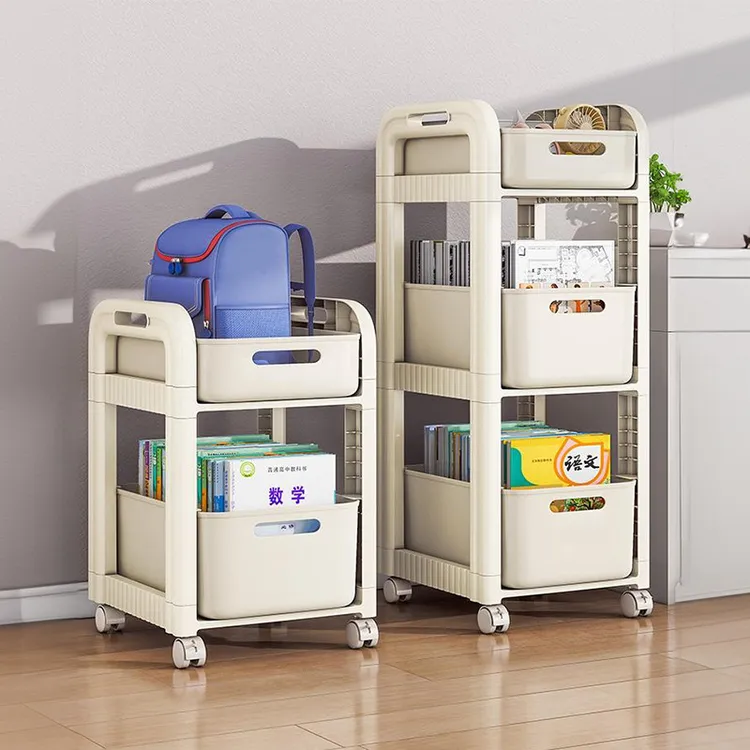 优勤书包置物架可移动小推车书本收纳架神器挡板放书包收纳置物架