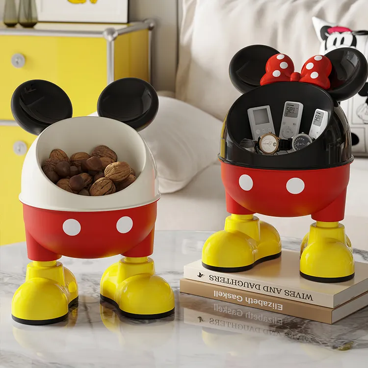 米奇进门玄关摆件桌面入户装饰钥匙收纳轻奢高档客厅工艺品家用