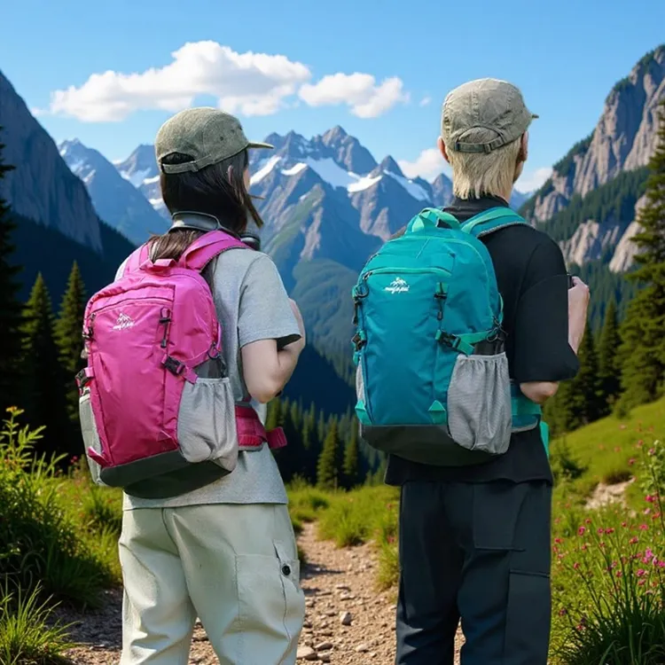 新款户外徒步运动登山包时尚百搭质感双肩包大容量休闲出游旅行包