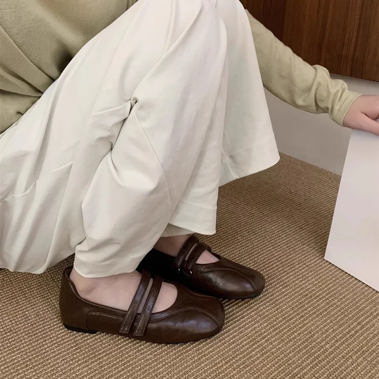 软底玛丽珍百搭复古豆豆鞋女2025新款秋季韩版仙女风配裙子单鞋