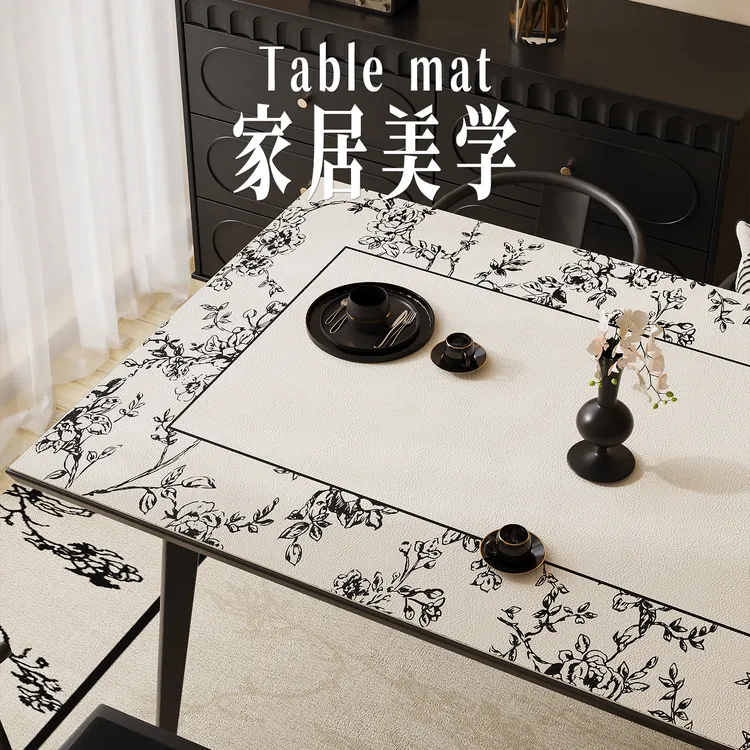 法式防水桌布桌垫茶几垫电视柜垫免洗简约防刮耐磨餐边柜玄关垫子