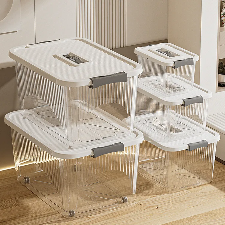 透明衣服收纳箱超大储物家用卧室衣服被子杂物宝宝帽子大号洋气