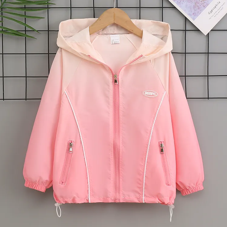 女童防晒衣夏天透气冰丝外套2025夏季新款儿童防晒服中大童空调衫