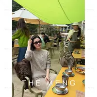THE MENG【麦穗】羊驼毛绵羊毛锁温打底针织毛衣#M254E1601