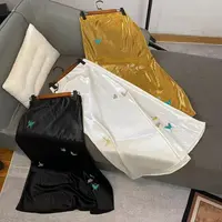 【金秋彩蝶】（加长94）轻奢 重工刺绣A版简约鱼尾裙 醋缎半身长裙