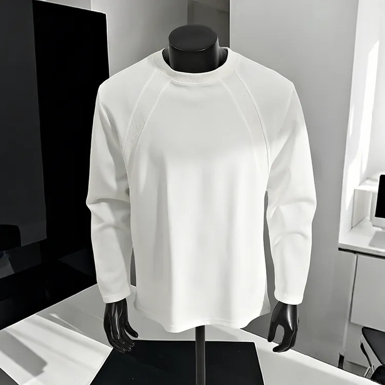 美式解构重磅长袖T恤男秋季cleanfit潮牌宽松卫衣内搭高级感上衣