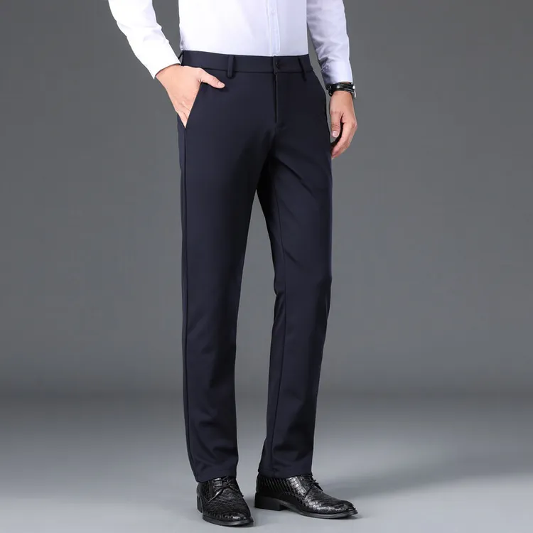 运动裤舒适阔腿美式男士裤子帅气简约高端商务日系长裤子