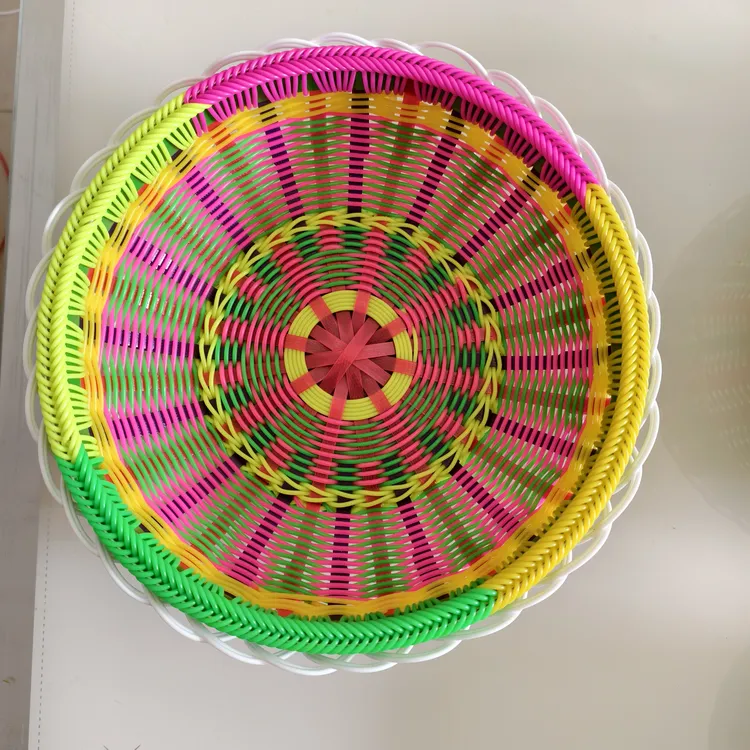 环保手工编织果盘