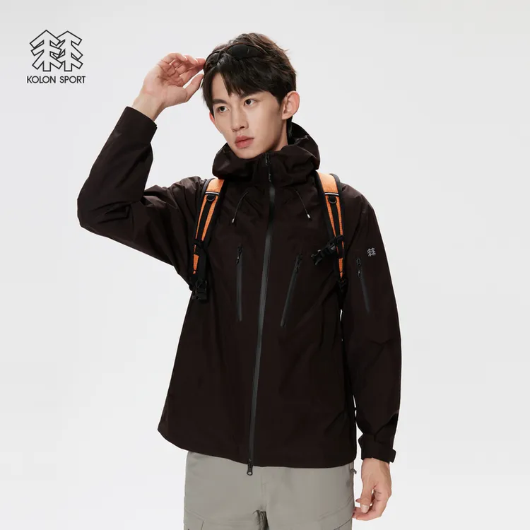 KOLON SPORT可隆男士GTX 2L夹克多功能户外休闲衣冬季连帽外套