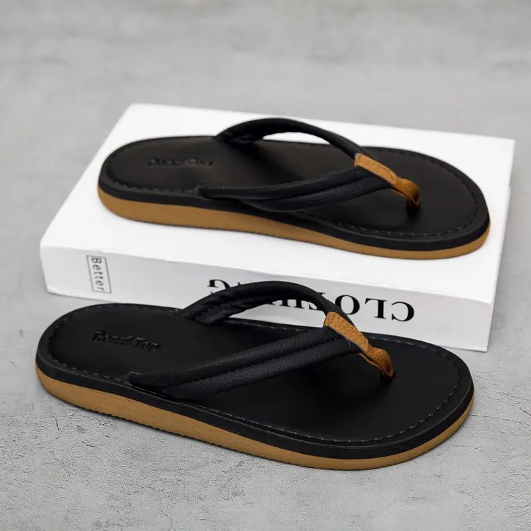 敲轻便~平底夹趾人字拖鞋女外穿夏季2025新款舒适休闲沙滩鞋拖鞋