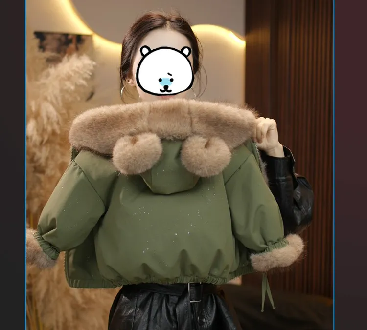 儿童加厚加绒百搭毛毛衣外套2025秋冬新款男女宝保暖厚款连帽外套