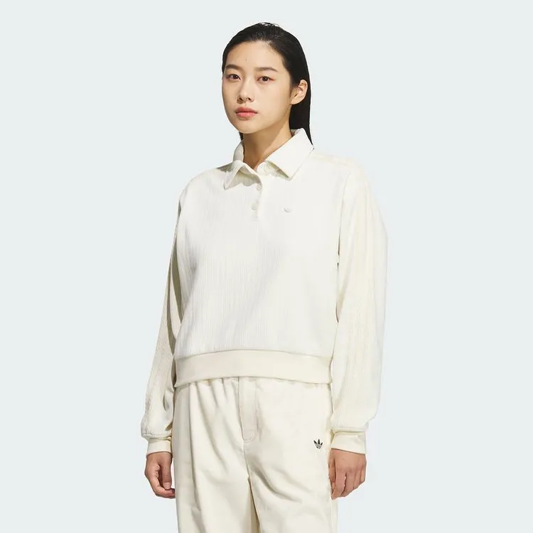 阿迪达斯 （adidas）CHENILLE POLO 针织运动POLO衫女子KS5982