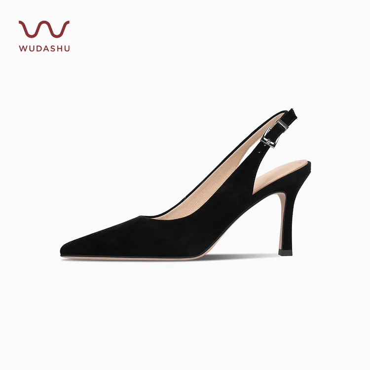 穿高跟鞋的吴大叔气垫缓震高跟鞋女不累脚高级感尖头时尚气质凉鞋