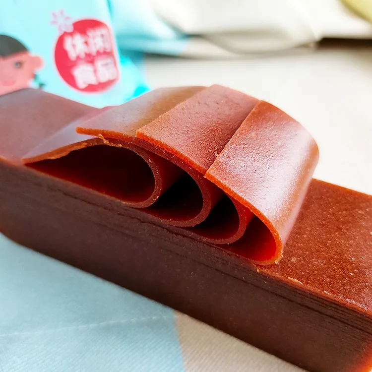 山楂果丹皮边角料酸甜适中爽口劲道有嚼劲新鲜好吃优质果丹皮零食商品图