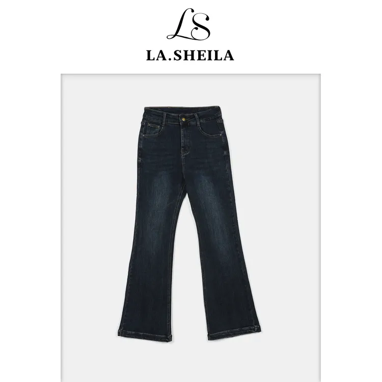 LA.Sheila 一粒扣微喇遮肉牛仔裤253-KZ/1003-11133（11135）