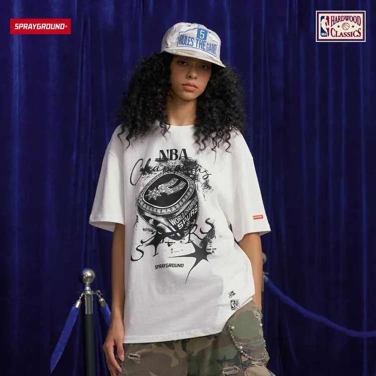 SPRAYGROUND I NBA HWC联名系列鲨鱼嘴短袖T恤潮流GC NE220241