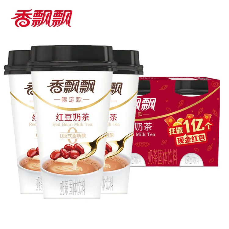 香飘飘红豆奶茶整箱30杯装香甜速溶冲泡饮品下午茶64g自泡暖奶茶