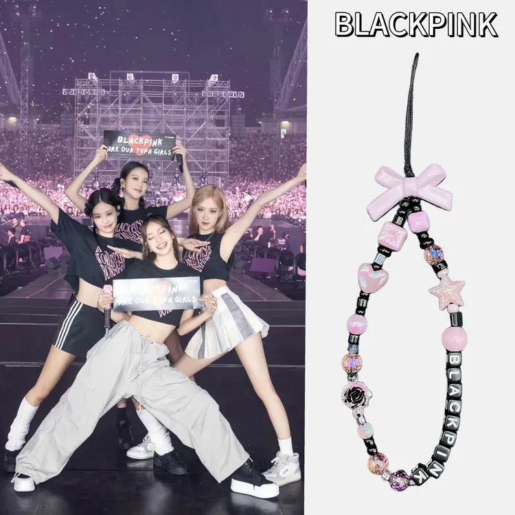 BLACKPINK应援色手机链明星周边DIY定制