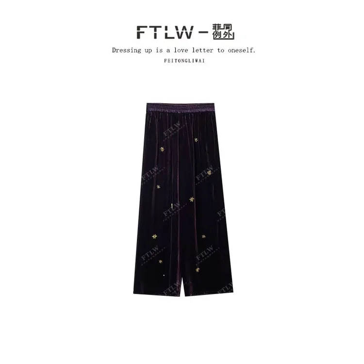 板熙FTLW-【轻奢系列】轻奢高级感气质时尚优雅女装裤子-3775