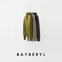 BAYBERYL老贝兜兜*慵懒高领单排扣羊绒秋针织开衫ZZS5H2602-10/26