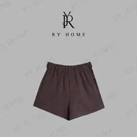 【容雨RYHOME】天丝羊毛混纺松紧腰休闲短裤253K2760