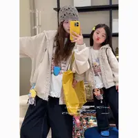 【星光点点】三Hihoniya~2025秋季亲子爱心花边点点洋气连帽外套