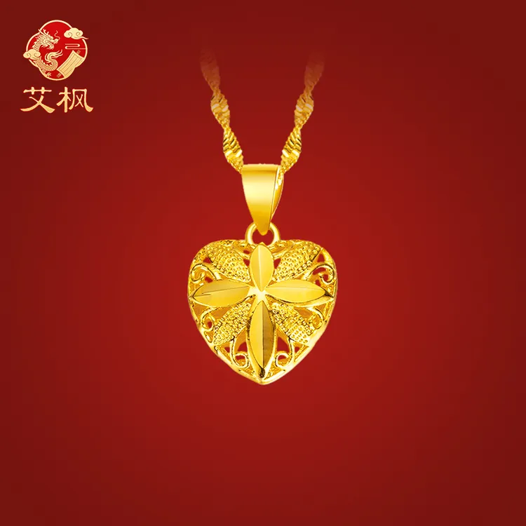 【艾枫精品】四叶草桃心镂空简约时尚轻奢送妈妈毛衣链商品图