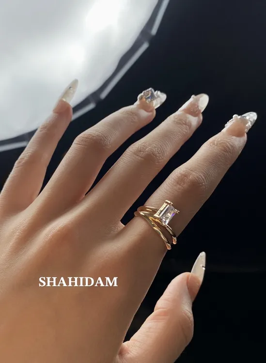 铜合金戒指 SHAHIDAM简约大方时尚戒指
