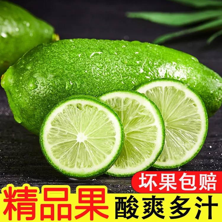 （柠檬味足）正宗香水柠檬非广东新鲜青柠檬一级无籽爆香奶茶店同款