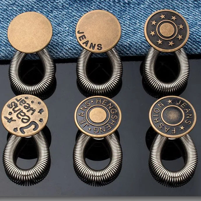 扩腰纽扣免钉缝牛仔裤腰围小改大可调节伸缩男女裤腰金属延长扣子