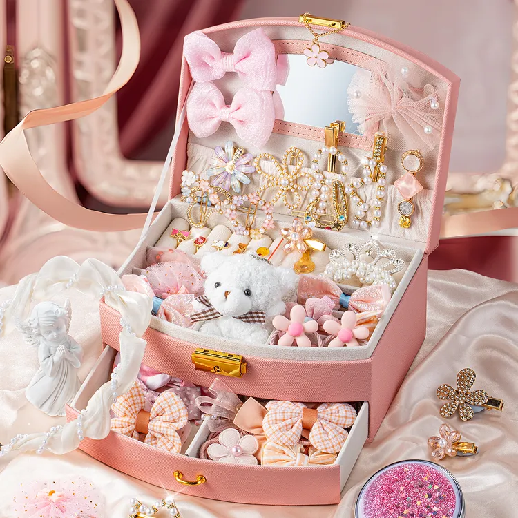 聪慧脑瓜小女孩子发饰礼盒儿童玩具首饰盒生日礼物6-12岁女童网红商品图