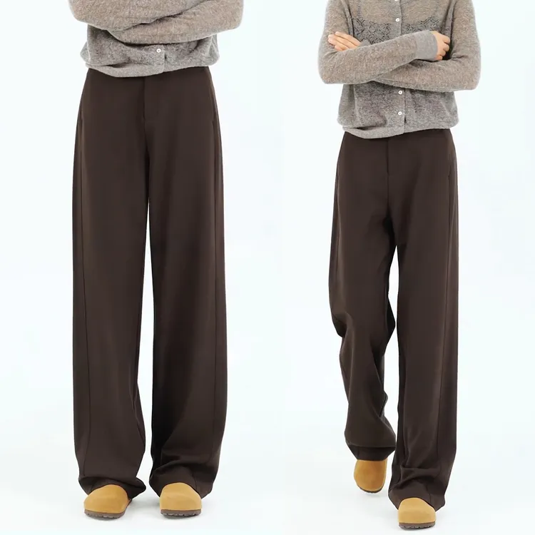 阔腿裤女2025新款韩系慵懒松弛感裤子秋冬季羊毛裤宽松显瘦西装裤