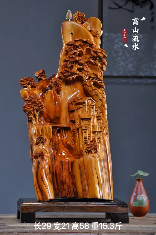 太行崖柏根雕摆件弥勒佛达摩人物观音天然随型木雕雕件礼品工艺品