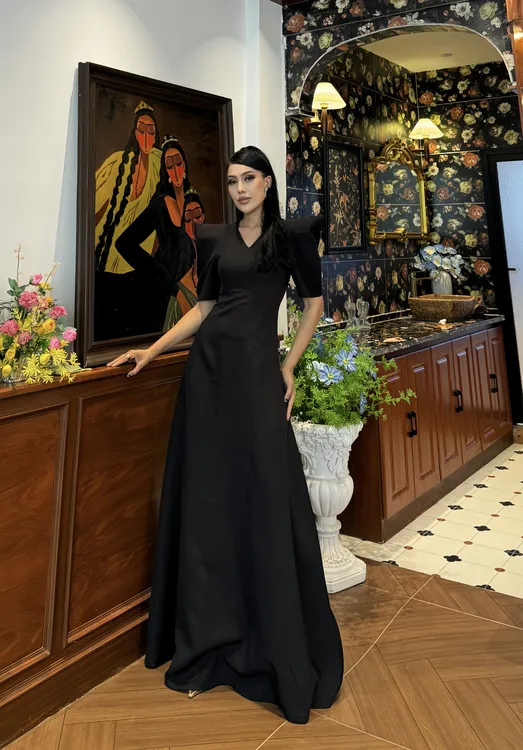 【MEYFIRA品牌高级设计款】新款64号显瘦气质小黑裙夏季黑色法式