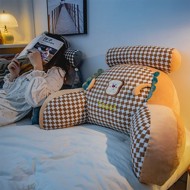 2025新款可拆洗腰半靠背垫特大四季款厚床头软包懒人孕妇沙发抱枕