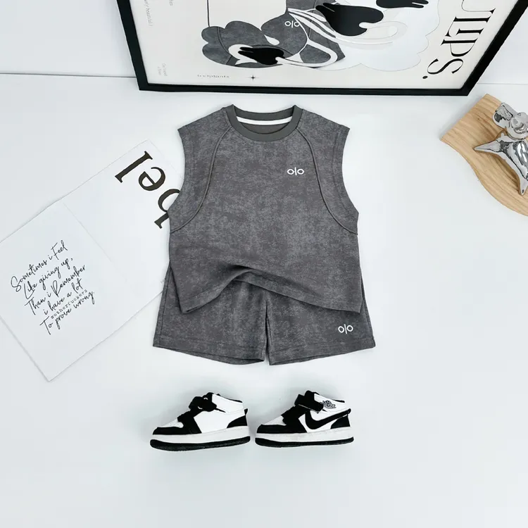 儿童装夏装背心套装无袖男童夏季2025新款 HZ25574 悠悠童话童装