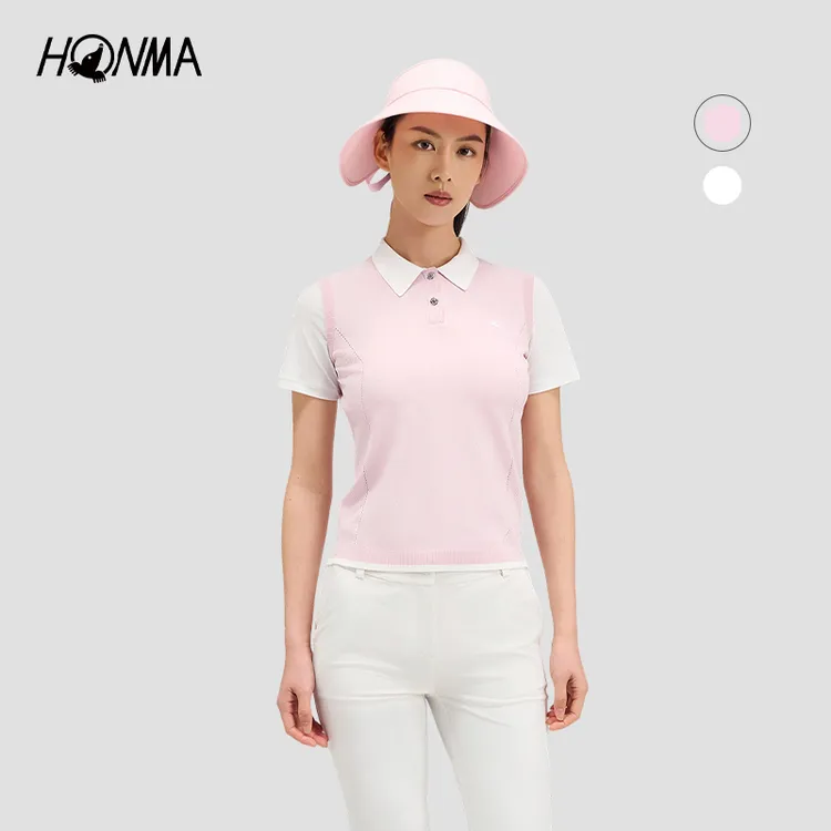 HONMA高尔夫女士短袖POLO舒适微弹百搭不闷热舒适耐穿HWMX707R205