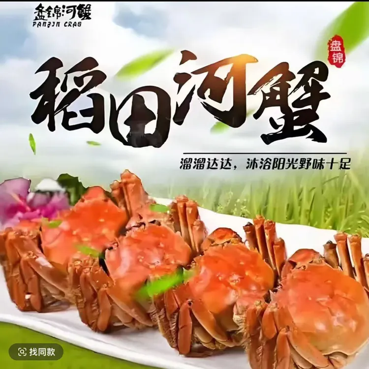 【活蟹】-盘锦河蟹-母蟹-0.9-1.2两共3斤（25-33只左右装）顺丰包邮