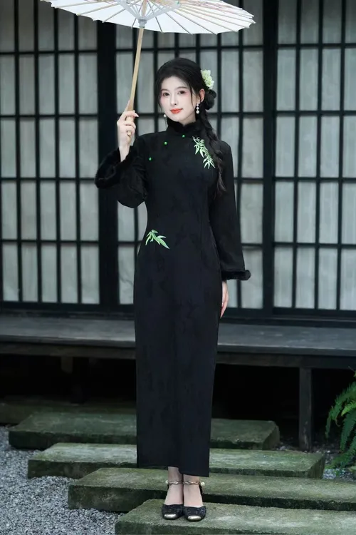 【25冬款】蓦然 精致改良旗袍复古连衣裙优雅新中式旗袍群