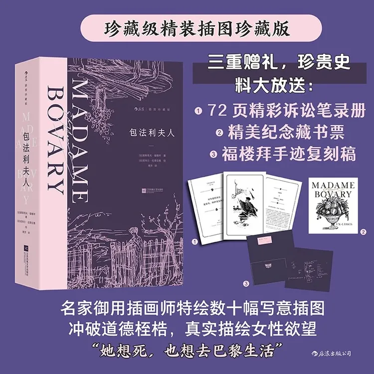  包法利夫人 插图珍藏版 法国名家福楼拜成名作 经典世界名著