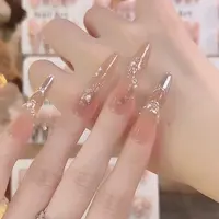 【梧桐秋色 】手工穿戴甲纯欲气质指尖渐变淡雅高级指甲贴冰透