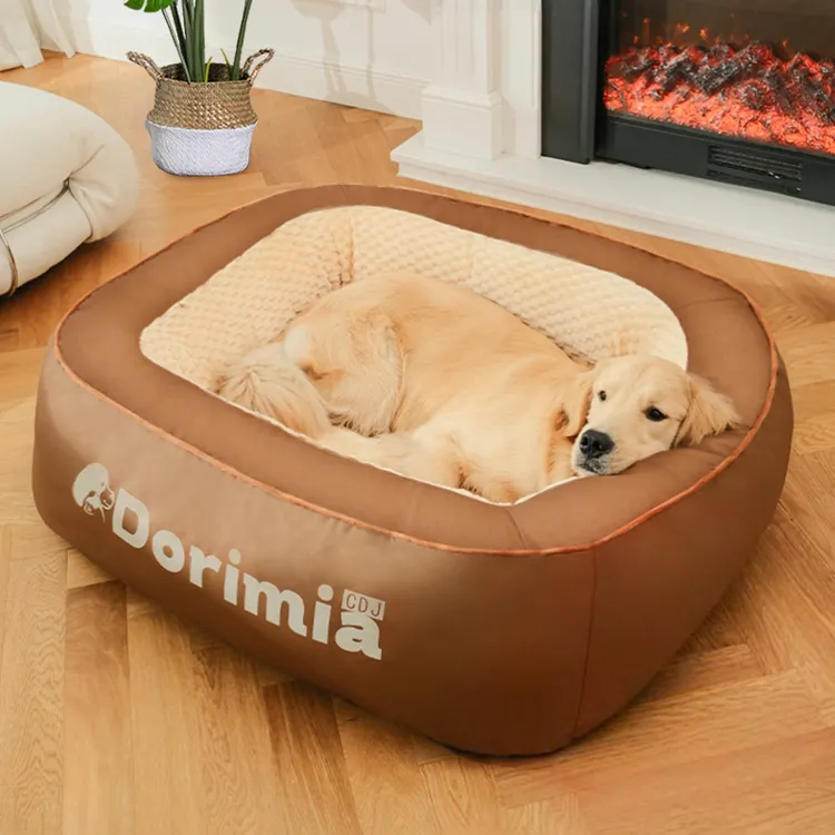狗窝四季通用狗床沙发窝可拆洗睡垫冬季保暖狗狗睡觉用金毛狗垫子