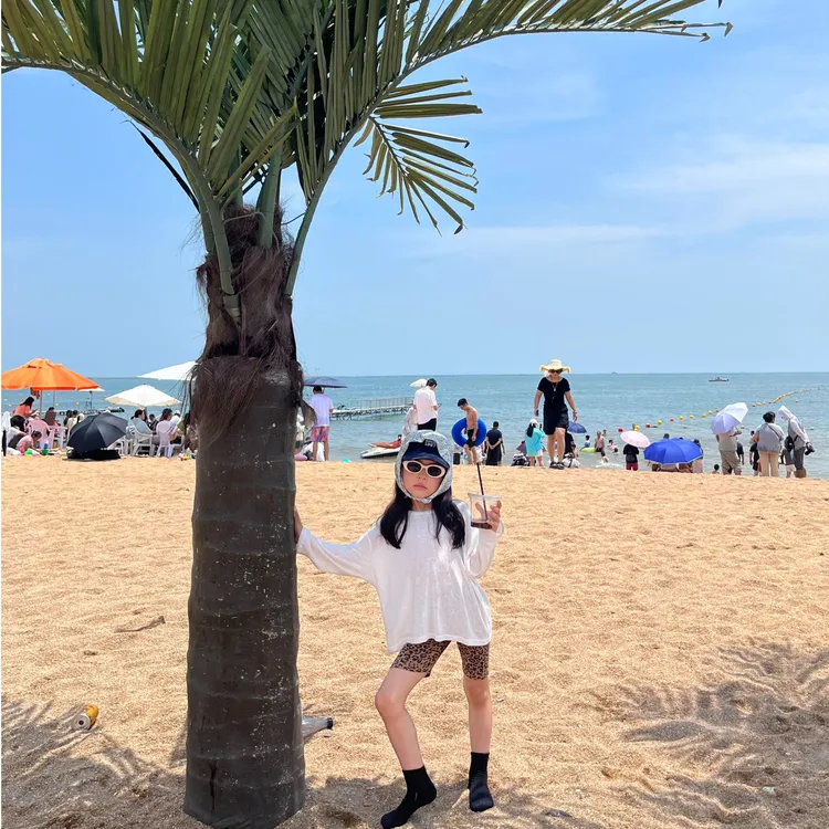 壹妈童装女童夏日休闲洋气儿童穿搭白色长袖防晒衣T恤豹纹短裤潮