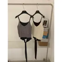 MQ 福（1mq8020#）软针织真两件！针织跌搭吊带背心 9-17