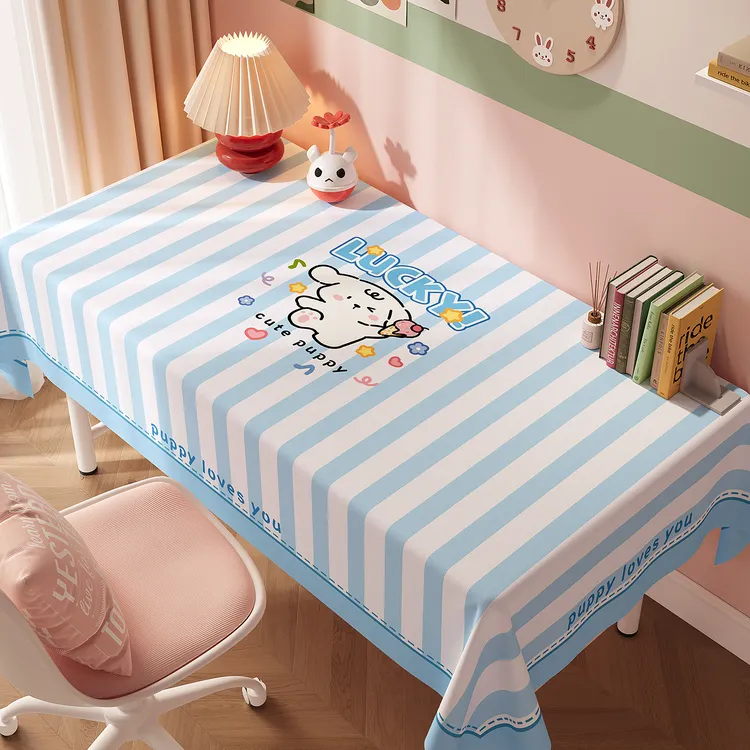 书桌桌布儿童学习桌台布防水防油免洗学生写字台桌子遮盖布ins风