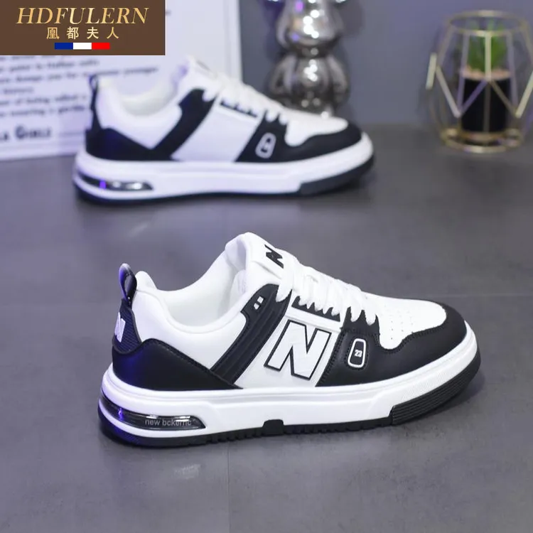 男鞋2025秋季新款休闲鞋厚底增高小白鞋高档潮流轻奢百搭板鞋男士